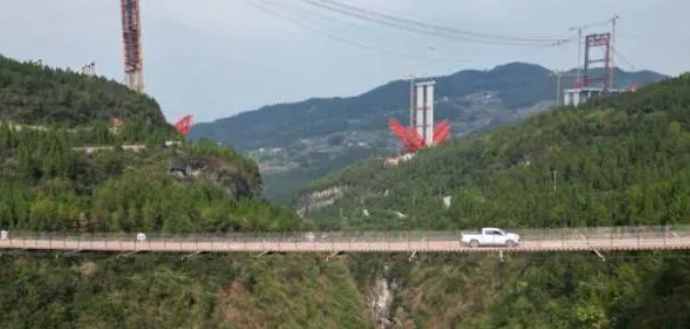重庆高空修行车索道桥 可节约20公里运输路程
